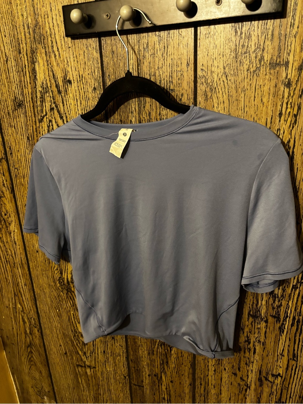 Lululemon Everyday Crewneck Crop Top - Blue Xl